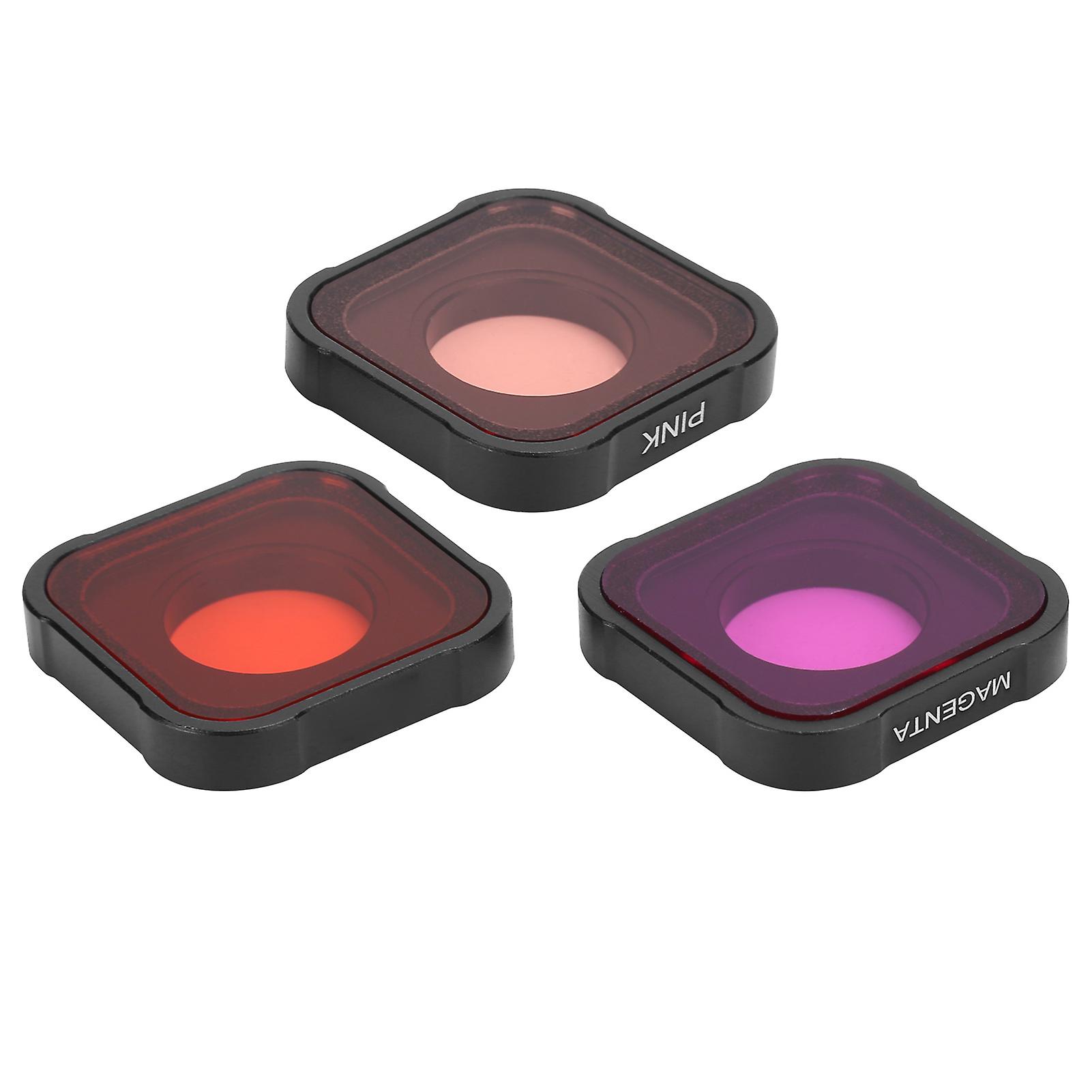 3-in-1 Diving Lens Filter Set for GoPro Hero 9 - Enhance Underwater Photography