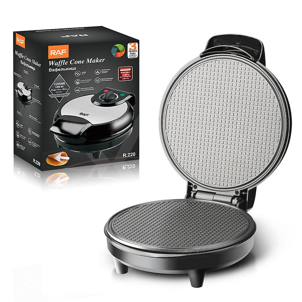 Home Breakfast Waffle Cone Maker Ice Cream Reel Machine Electric Baking Pan Pancake Maker Ice Cream Skin Spring Roll