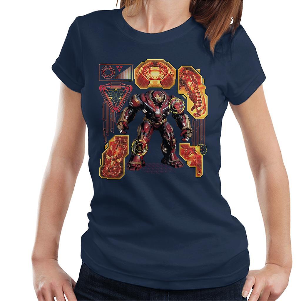 Marvel Avengers Infinity War Hulkbuster Technical Women's T-Shirt