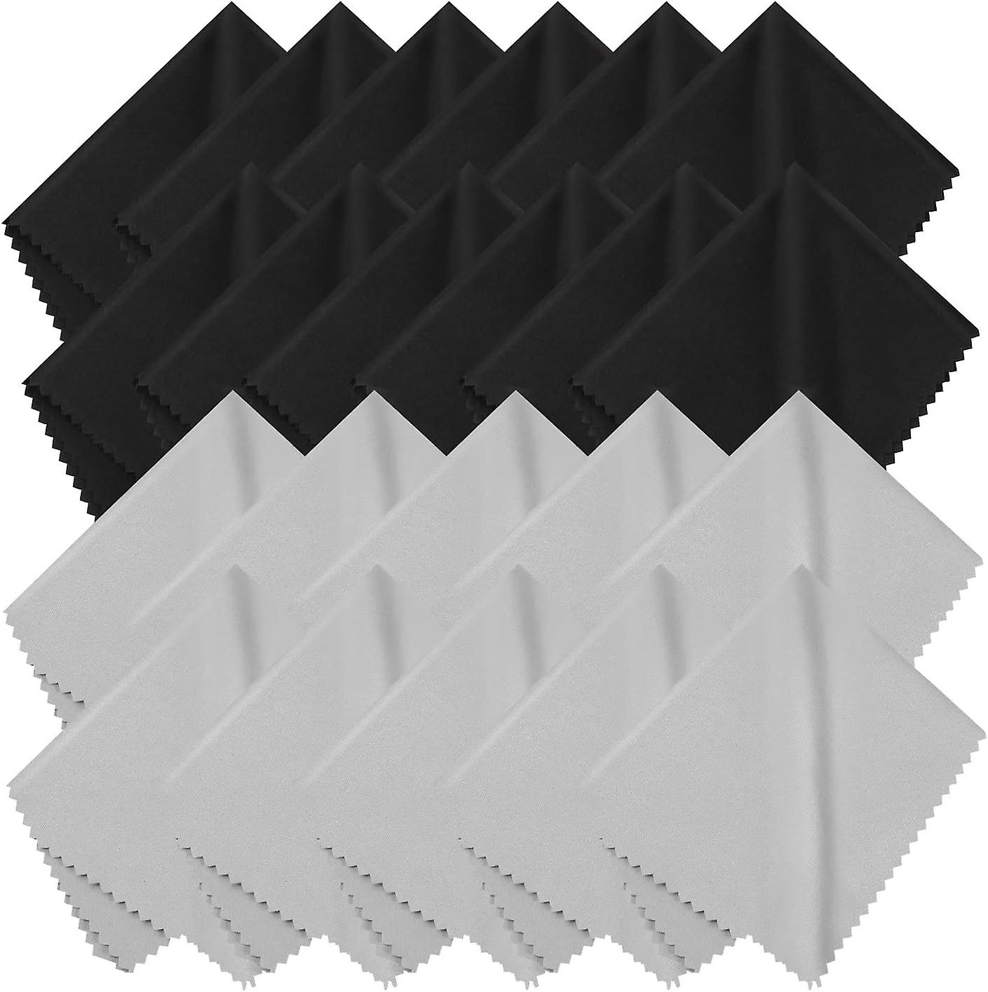 Συσκευασία 20 ποτηριών Πανιά καθαρισμού, 18 x 15 cm Πανιά μικροϊνών Πανιά γυαλιών Πανί καθαρισμού οθόνης μικροϊνών για γυαλιά Κάμερα κινητού τηλεφώνου (Bla