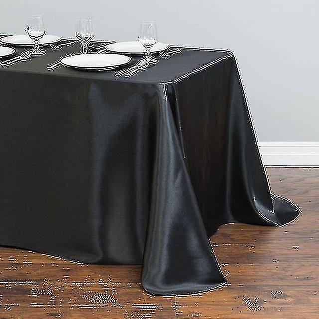 Jwl White Table Cloth Polyester Nappe Rectangulaire Satin