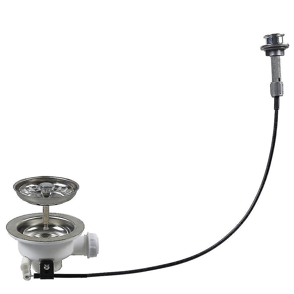 Sink Drainage System - Kitchen Bowl Type Filter With Cable Controller (sink Waste Kit)