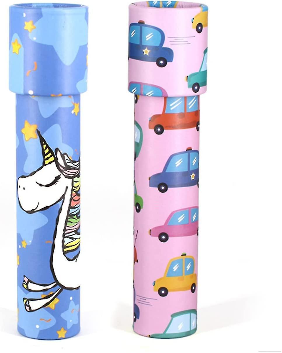 2 Pcs Kaleidoscopes Classic Kaleidoscopes Toy Magic Paper Kaleidoscopes for Children Birthday Gift
