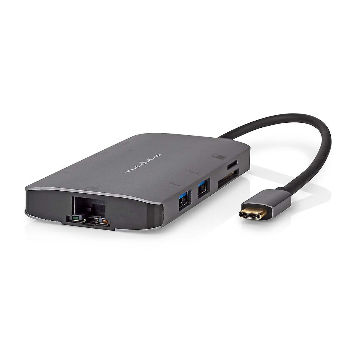 USB-Multi-Port-Adapter | USB 3.2 Gen 1 | USB-C-Stecker™ | ™ HDMI-Ausgang/Micro SD/RJ45-Buchse/SD/US