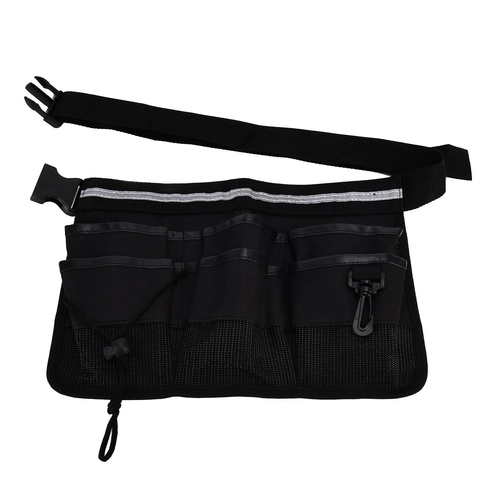 Garden Tool Pocket Adjustable Portable Multi Pocket Design Tool Storage Bag for Storage Tools ItemsBlack