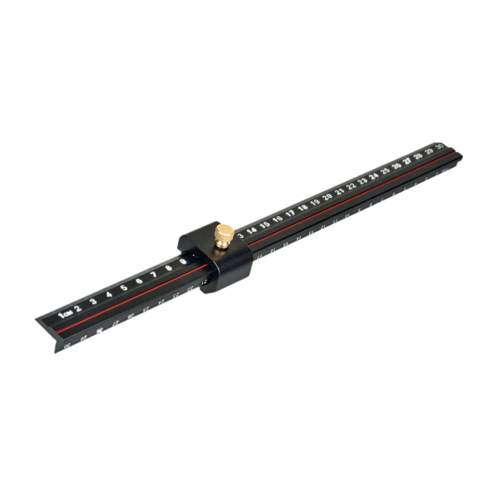 Scribing Ruler Precision Easy Use Multipurpose Slide Ruler Woodworking Ruler Metric