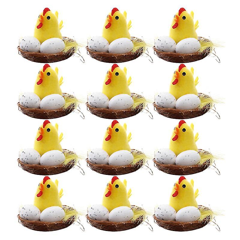 12pcs Chicks Model