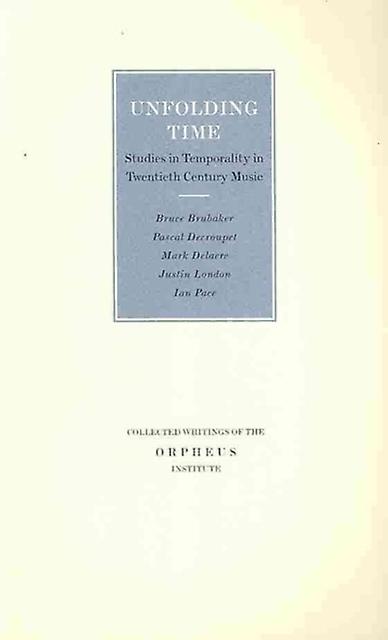 Unfolding Time Paperback Book