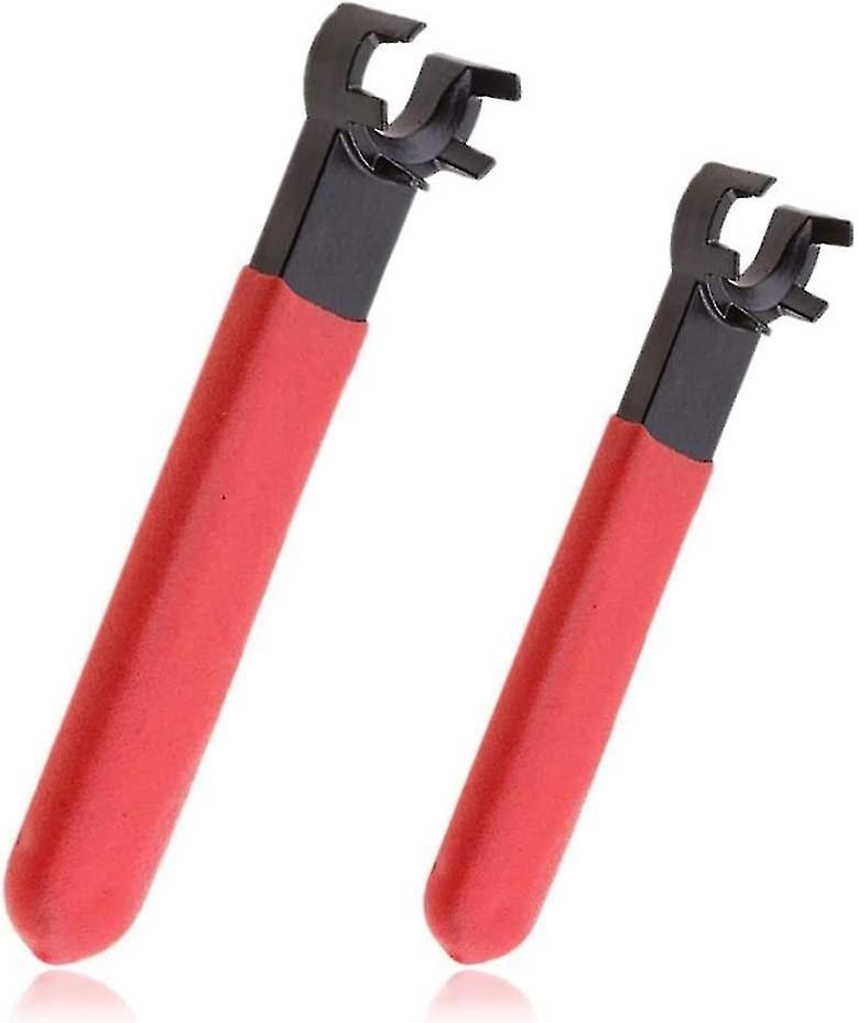 Chuck wrench CNC milling machine lathe chuck fixing tool (red) (2 pieces)