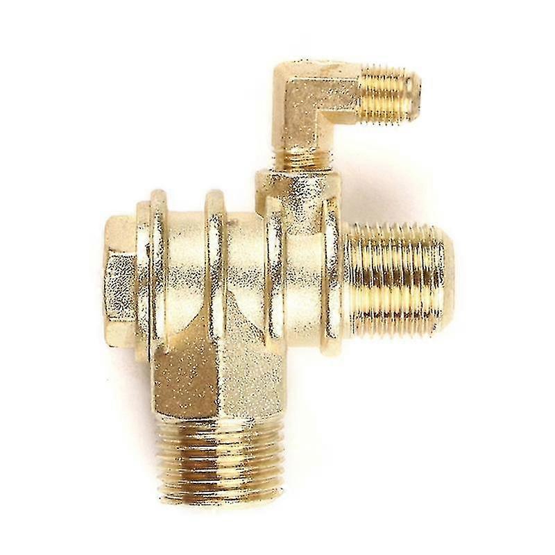 Air Compressor 3-Port Brass Check Valve Connector Tool 3 Way Metal Valves