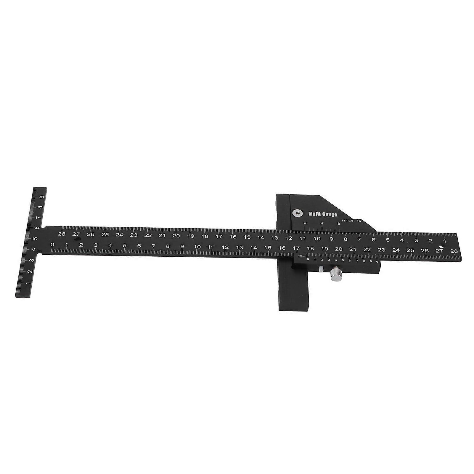 Aluminum Alloy Woodworking Ruler DIY Measuring Tools for Angle Depth Width Measuring Tools NO.3000
