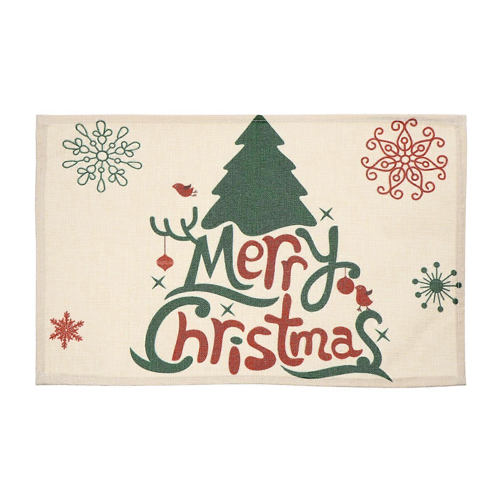 Nativity Decor Snowflake Dinner Mats Table Mats Kitchen Holiday Dinner Pad Table Insulation Dish Pad