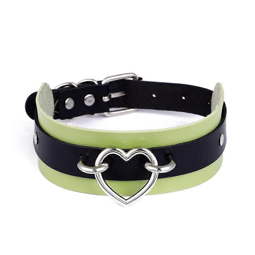 Two Tone Heart Choker Necklace For Women Girls Kawaii Pastel Goth