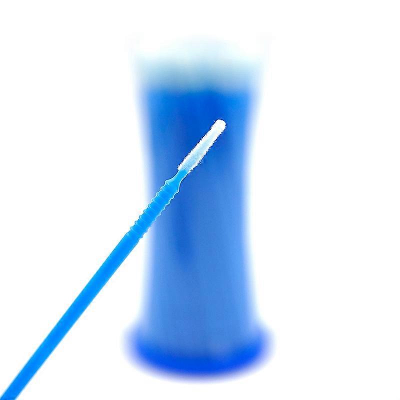 100 stk engangs øyenvippeforlengelse med langt hode bomullspinner graft vipper limrengjøring vattpinne pinne sminke mikrobørsteverktøy