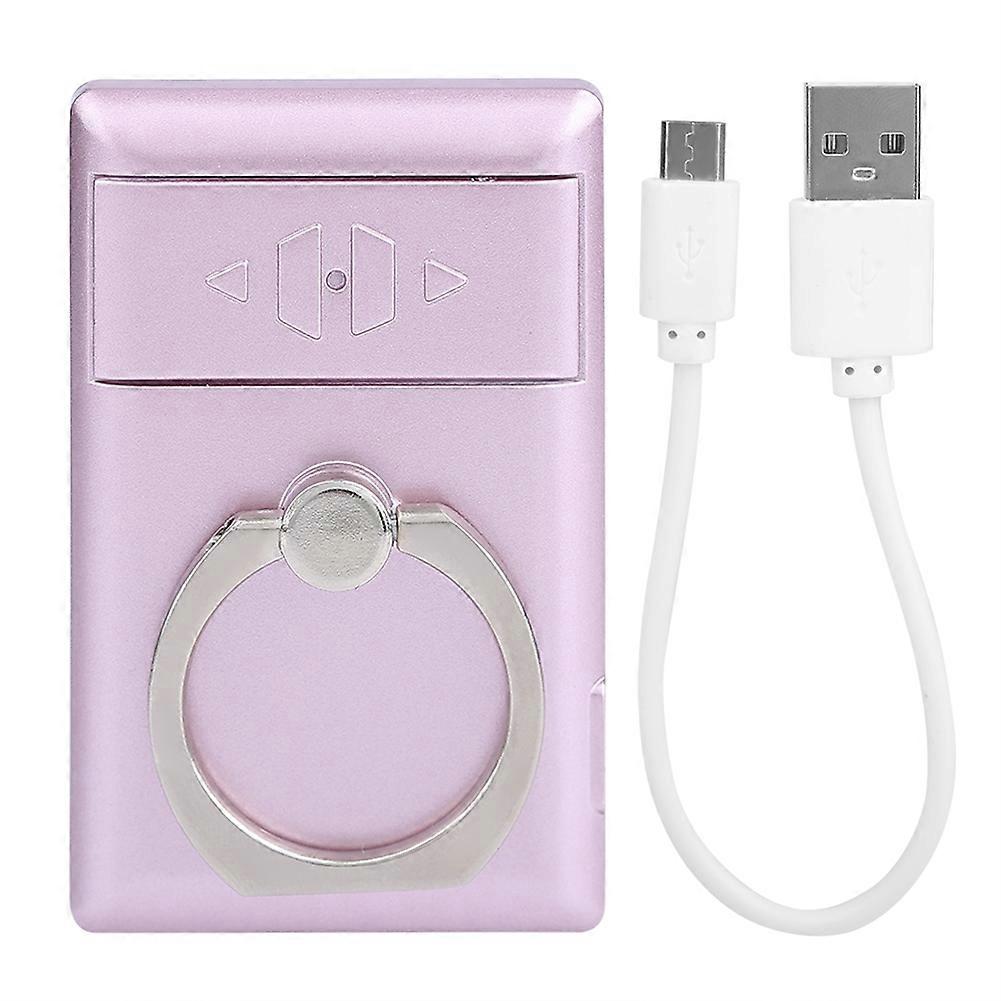 Multi-functional USB Charging Windproof Cigarette Lighter Phones Support Ring(Rose Golden)