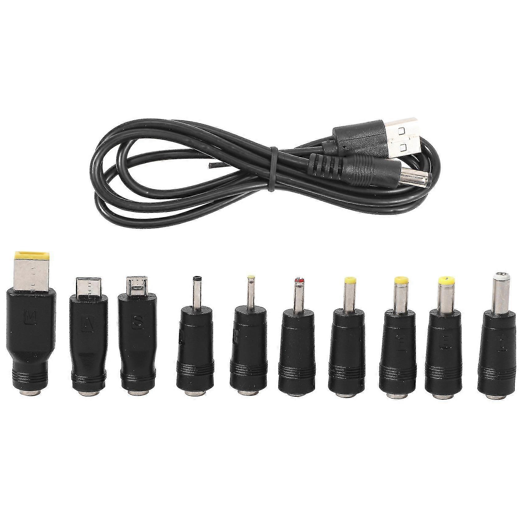 DC-Netzkabel USB auf 5,5x2.1 Multifunktionales austauschbares Plug_Sep