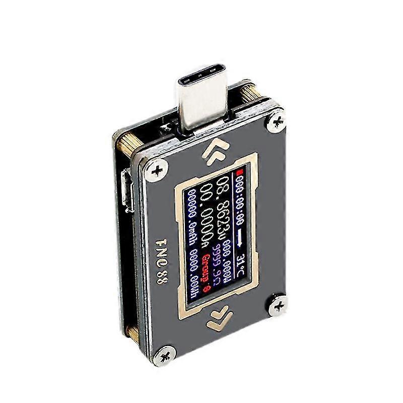 Fnc88 Stromtester USB-Tester Farbbildschirm Pd Schnellladung multifunktionale Stromspannungserkennung