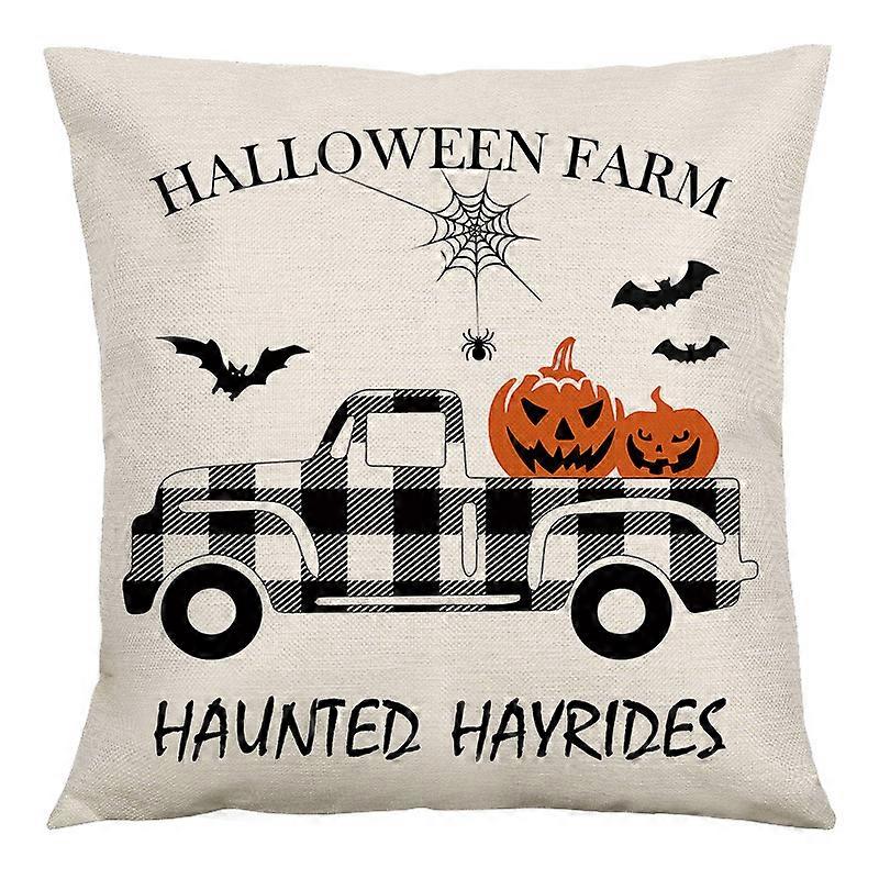 halloween kuddfodral linne pumpa hem soffa örngott sovrum kudde