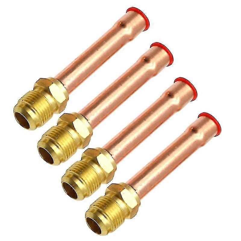 4 חתיכות נחושת צינור פליז צינור הולם למזגן 1/4" 3/8" 1/2" 3/4"