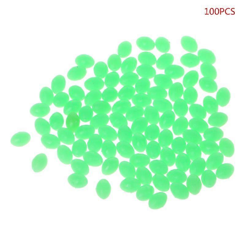 100 Stück Ovale leuchtende Angelköder Angelperlen Sea Hard Floating Float Tackles