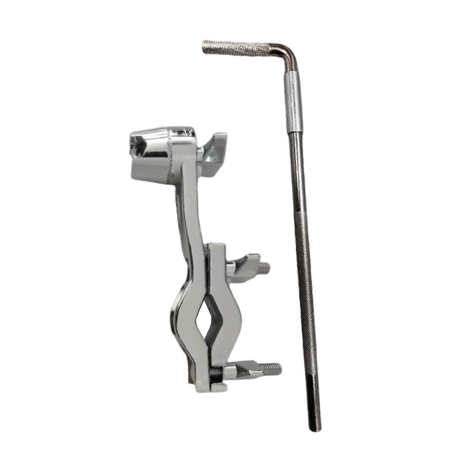 Cowbell Percussion Mounting Bracket with L Rod for Music Instrument Drum Set