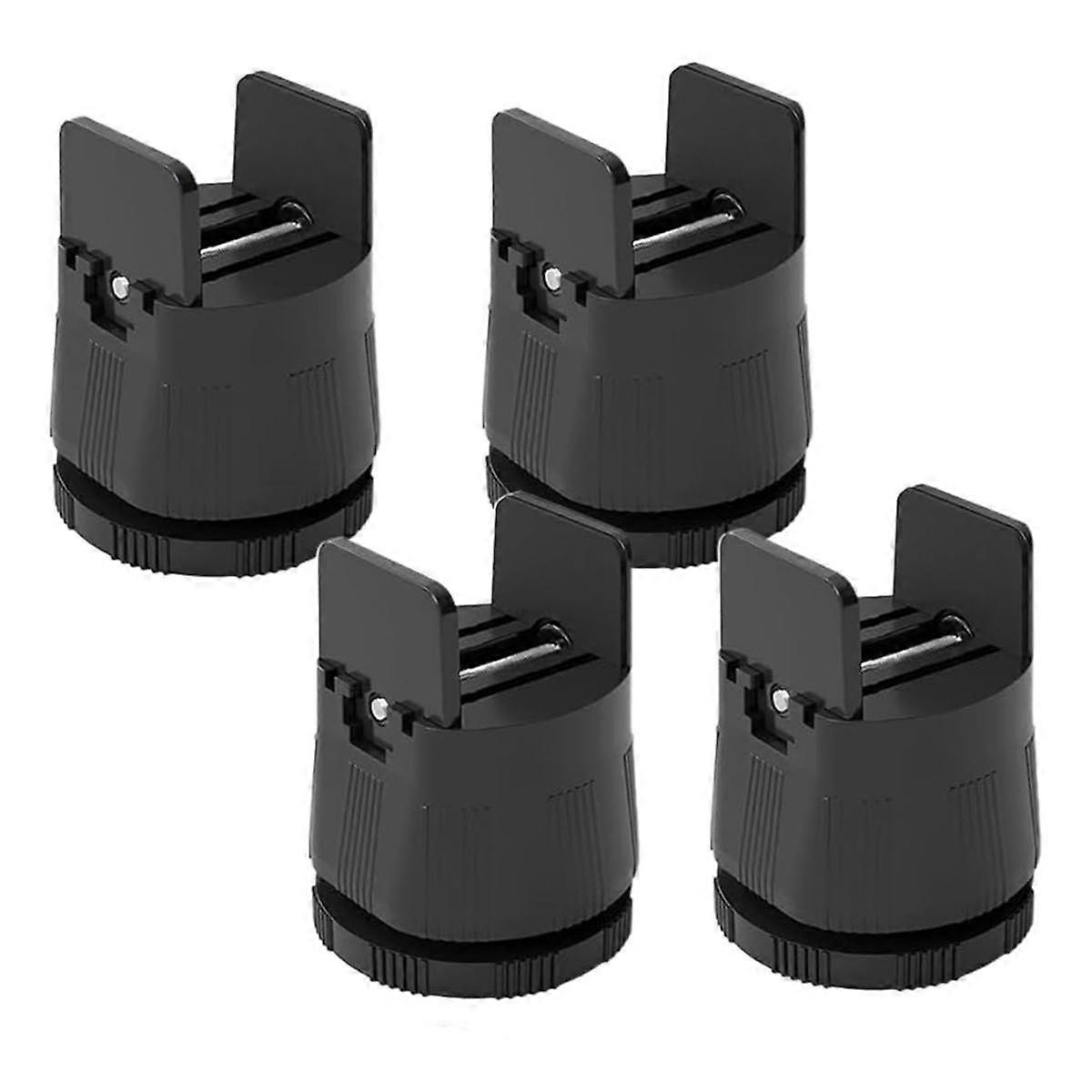 Bed Risers Adjustable Furniture Risers,Table Desk Chair Risers with Clamp, Bed Frame Risers Height Adjustable Brown