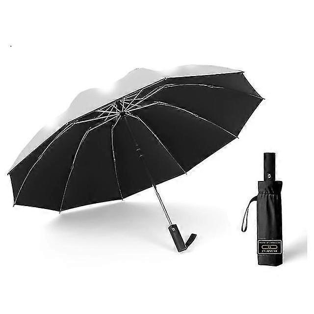 Inverted Umbrella Windproof Folding Reverse Umbrella With Reflective Stripe 10 Ribs Auto Open And Close Portable Travel Umbrella