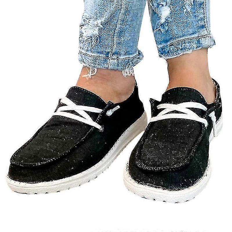 Damen Pumps Flats Bootsschuhe Slip On Casual Loafers