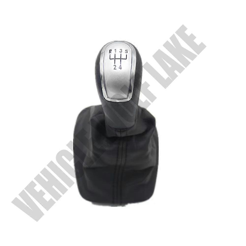 For Skoda Fabia MK1 1999 2000 2001 2002 2003 2004 2005 2006 2007 2008 Car-Styling 5 Speed Gear Stick Shift Knob Leather Boot