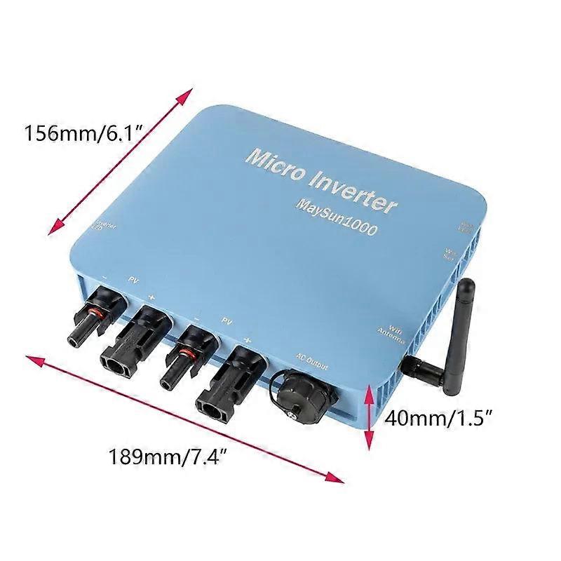 600W 700w 800w 1000w Panel Tie Micro Inverter Input Dc 22v-60v Output Ac120v/230v Home Mppt Solar On Grid System