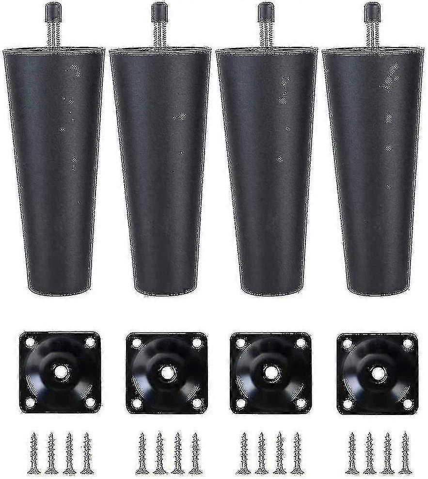 Sofabeine aus Kunststoff, Sofabeine im 4er-Pack, Ersatzmöbel, Sofabeine mit Halterung