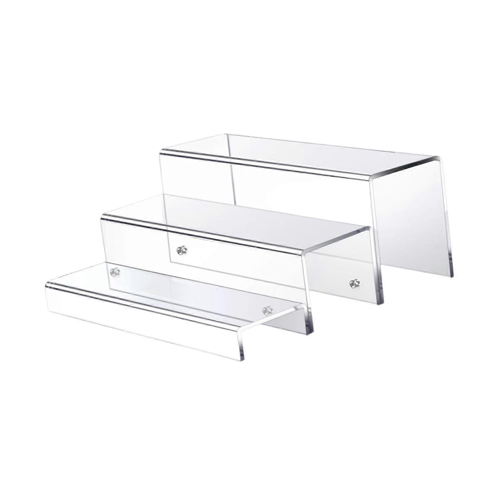 Display Rectangular Stands Dessert Table Multifunctional Acrylic Shelf Clear