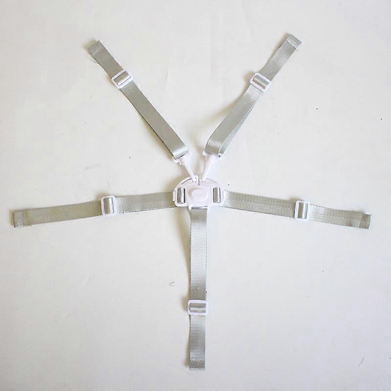 Universal High Chair Strap Multipurpose Adjustable 5 Point Nylon Harness Straps for Most High