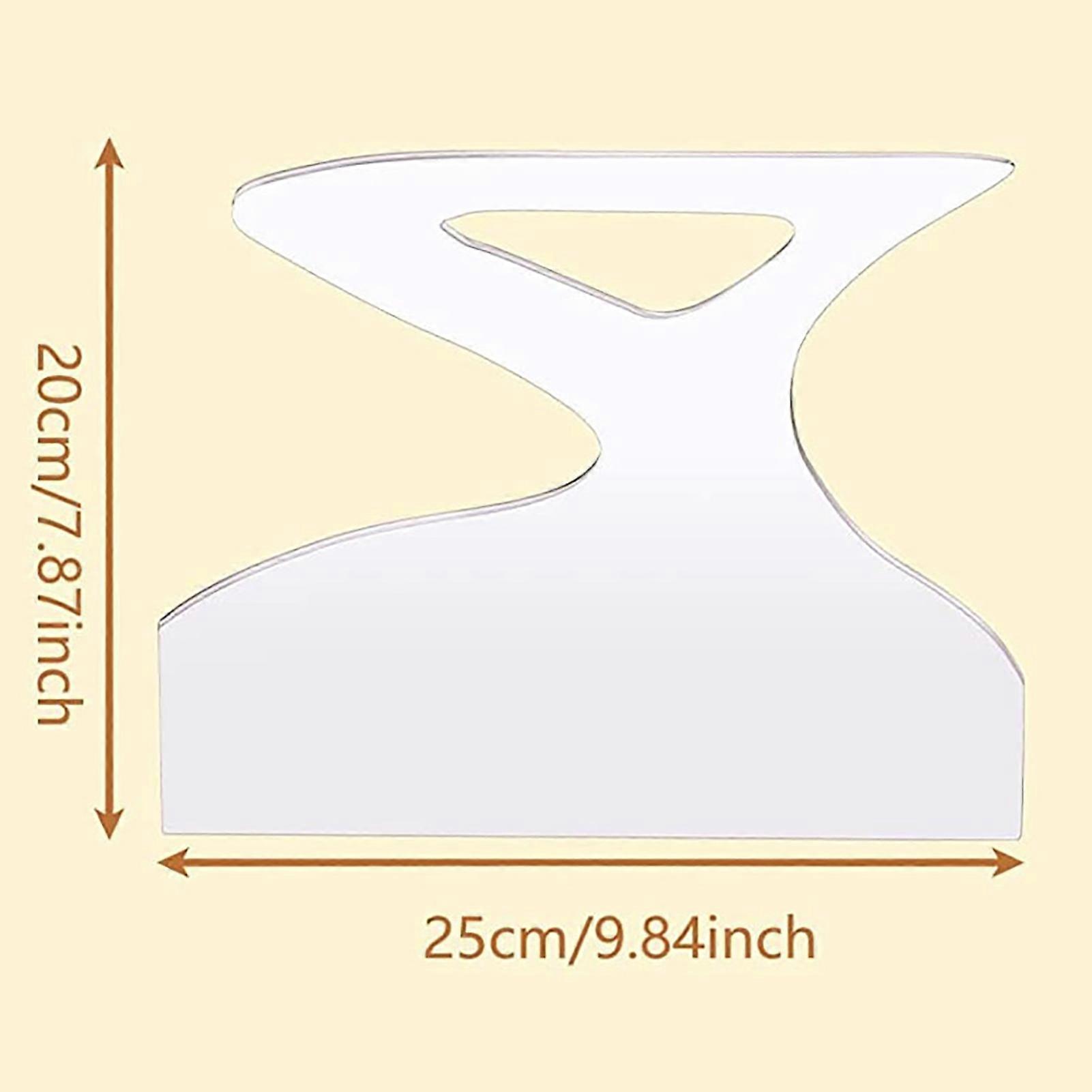 Curvy Angled Irregular Shape Cutting Board Firm and Sturdy Cutting Board for Drawing the Shape and Cut