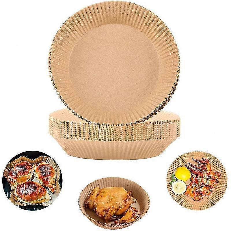 100 Pack Air Fryer Paper - Brown