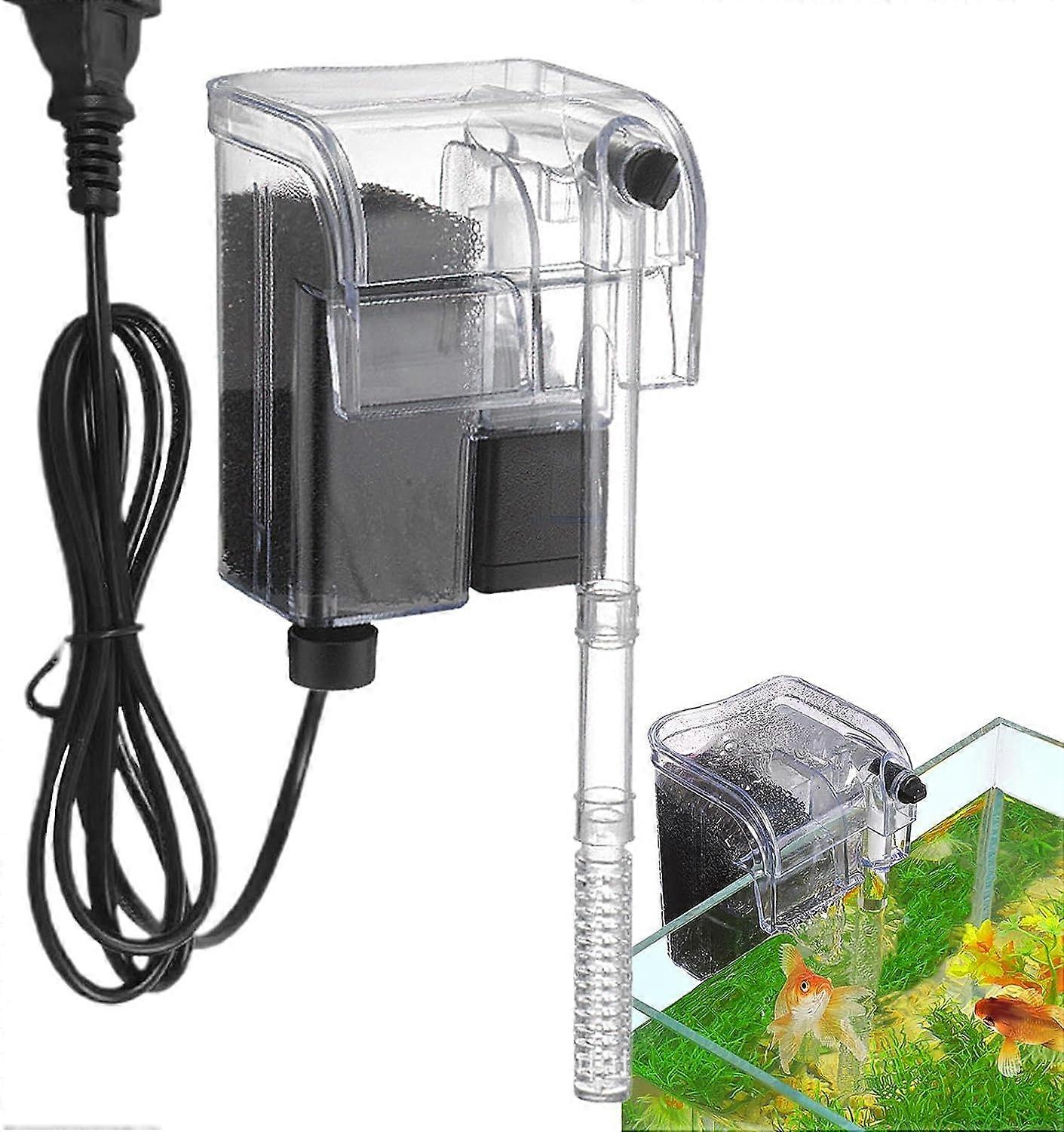 Aquarium Waterfall Filter - Hang on the Back of Small Aquarium Filter - Remove Oil Stains, Mini Aquarium Filter, Fast Filtration,2024 Ping