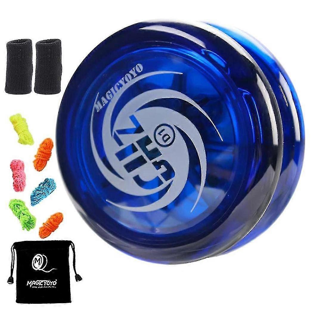 Responsive Yoyo D1 Ghz,professional Looping Yoyos Beginner With Yoyo Strings+finger +yoyo Bag,blue
