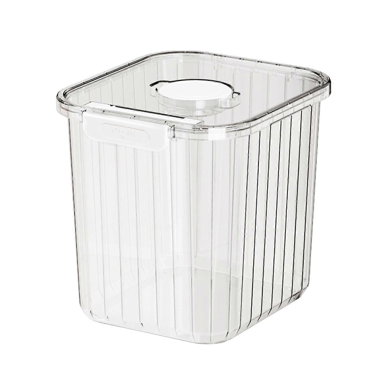 Home Kitchen Large Capacity With Lid Rice Storage Box Measuring Spoon Plastic