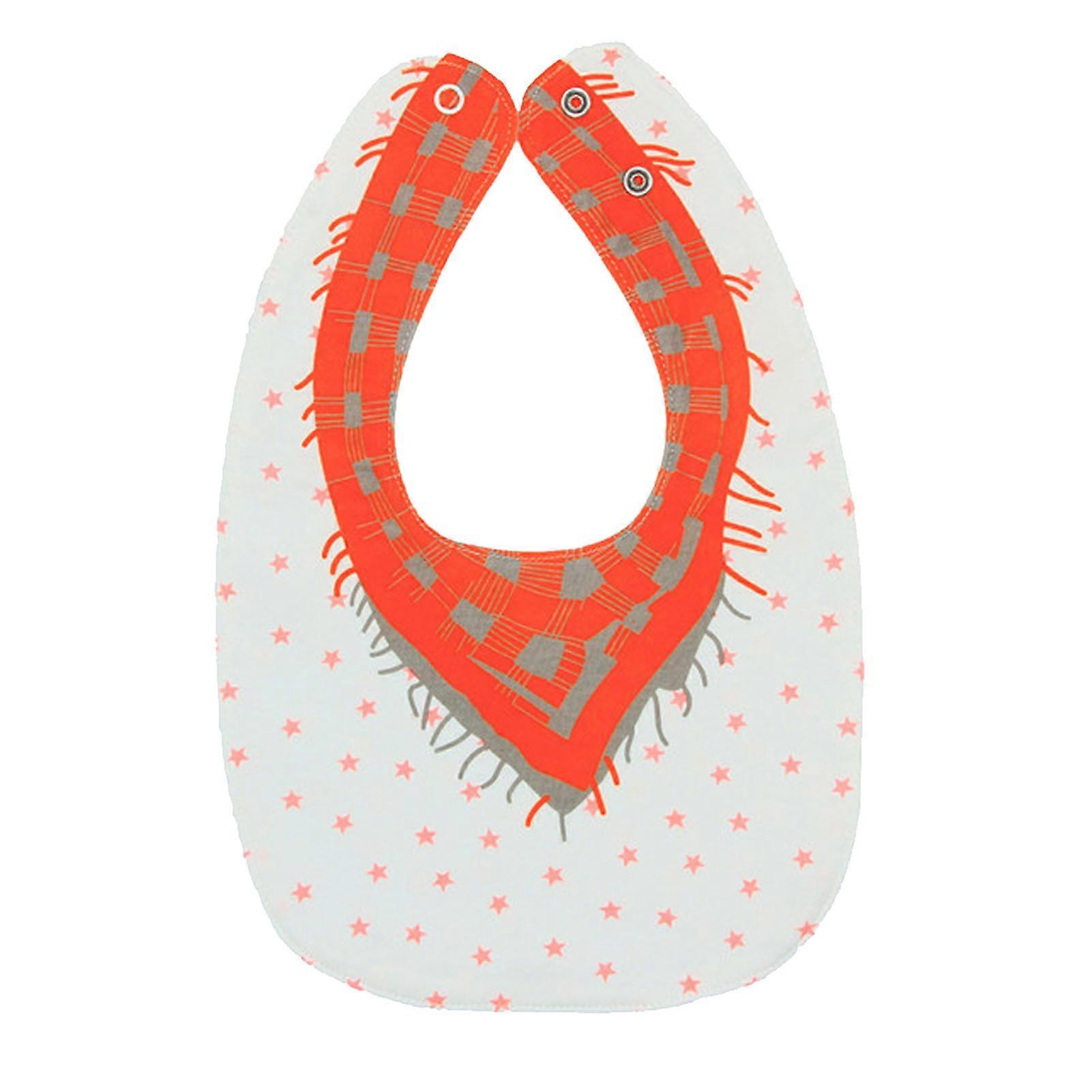 Toddler Bibs Double Sided Waterproof Soft Cotton Cute Cartoon Pattern Washable Bibs for Infant Boys Girls 17