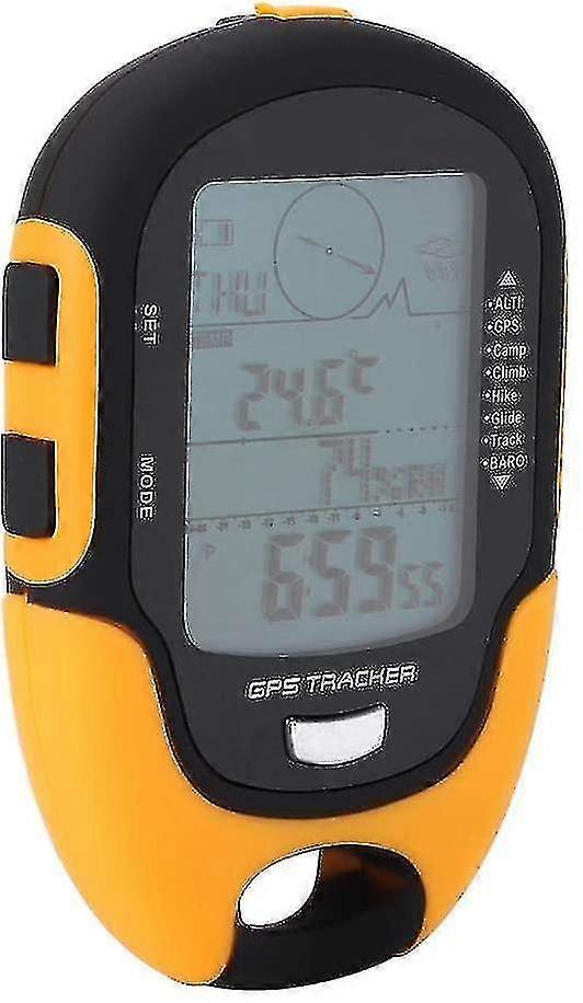 屋外多機能デジタル登山高度計Fr500釣り気圧計コンパス(黄色)
