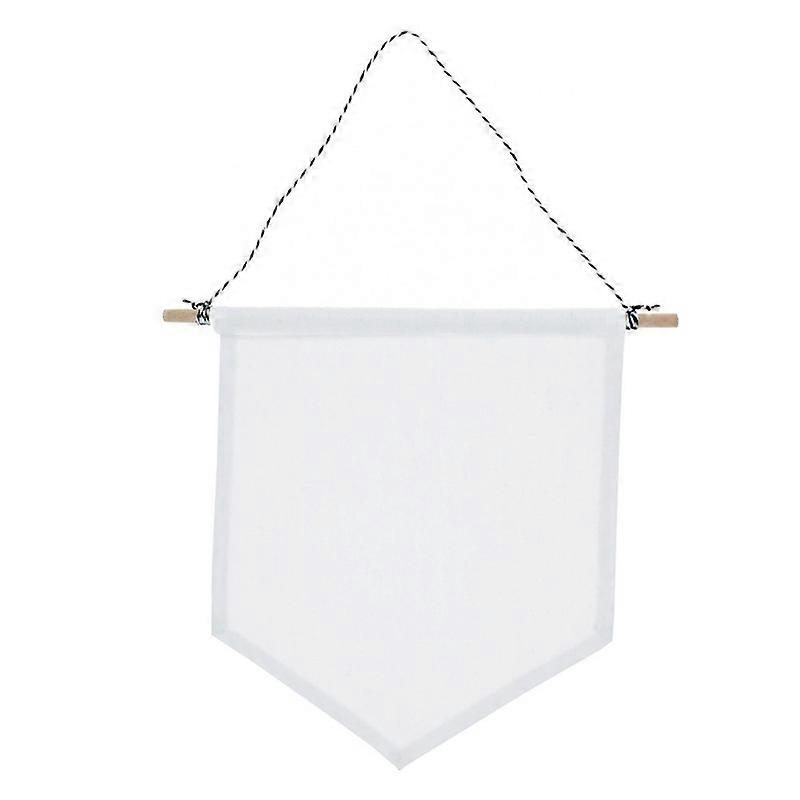 Nordic Blank Cotton Brooch Pin Badge Holder Hanging Wall Display Banner Flag KAESI