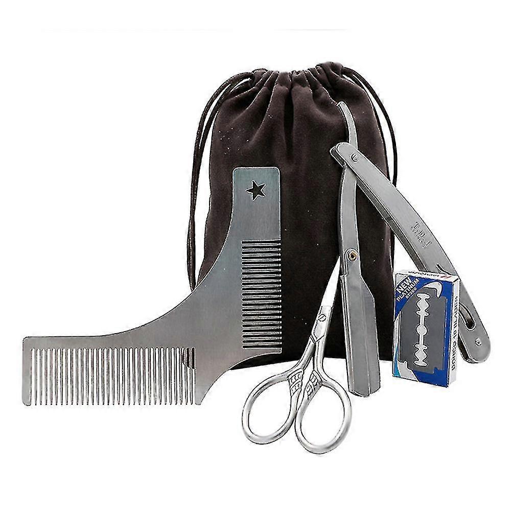 Premium Beard Grooming Kit Compatible With Men,includes Professional Straight