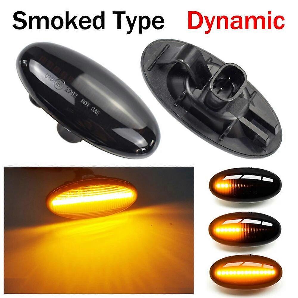 2 Pieces LED Dynamic Turn Signal Side Marker Light Sequential Blinker Light For Mazda 2 For Mazda 3 5 6 BT-50 MPV