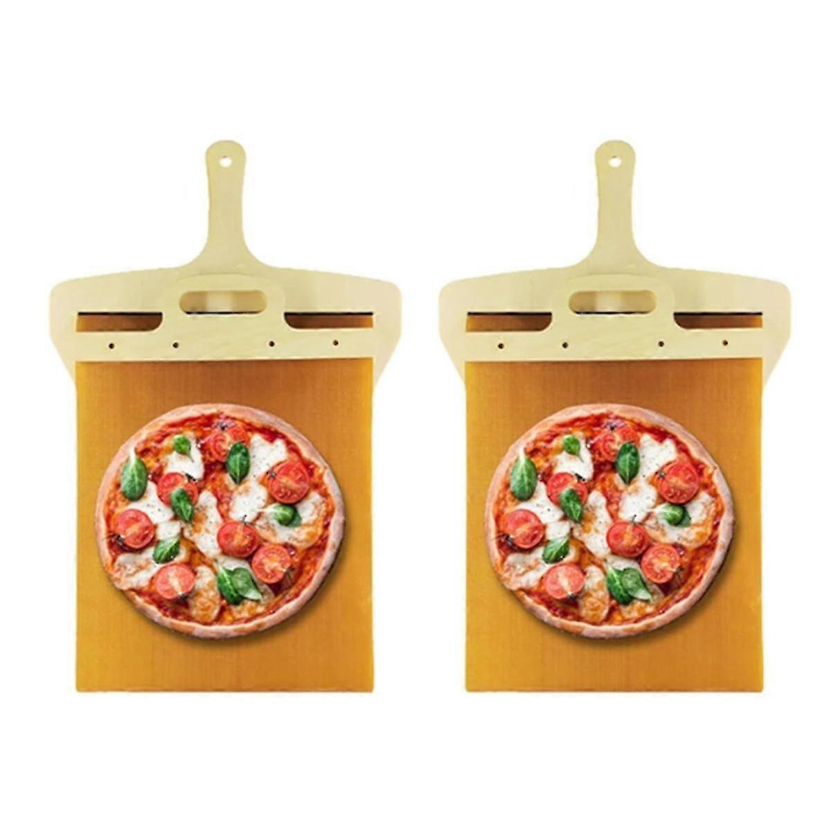 2pcs Sliding Pizza Peel-pala Pizza Scorrevole,sliding Pizza Shovel, Pizza Transfer Slider,pizza Pee
