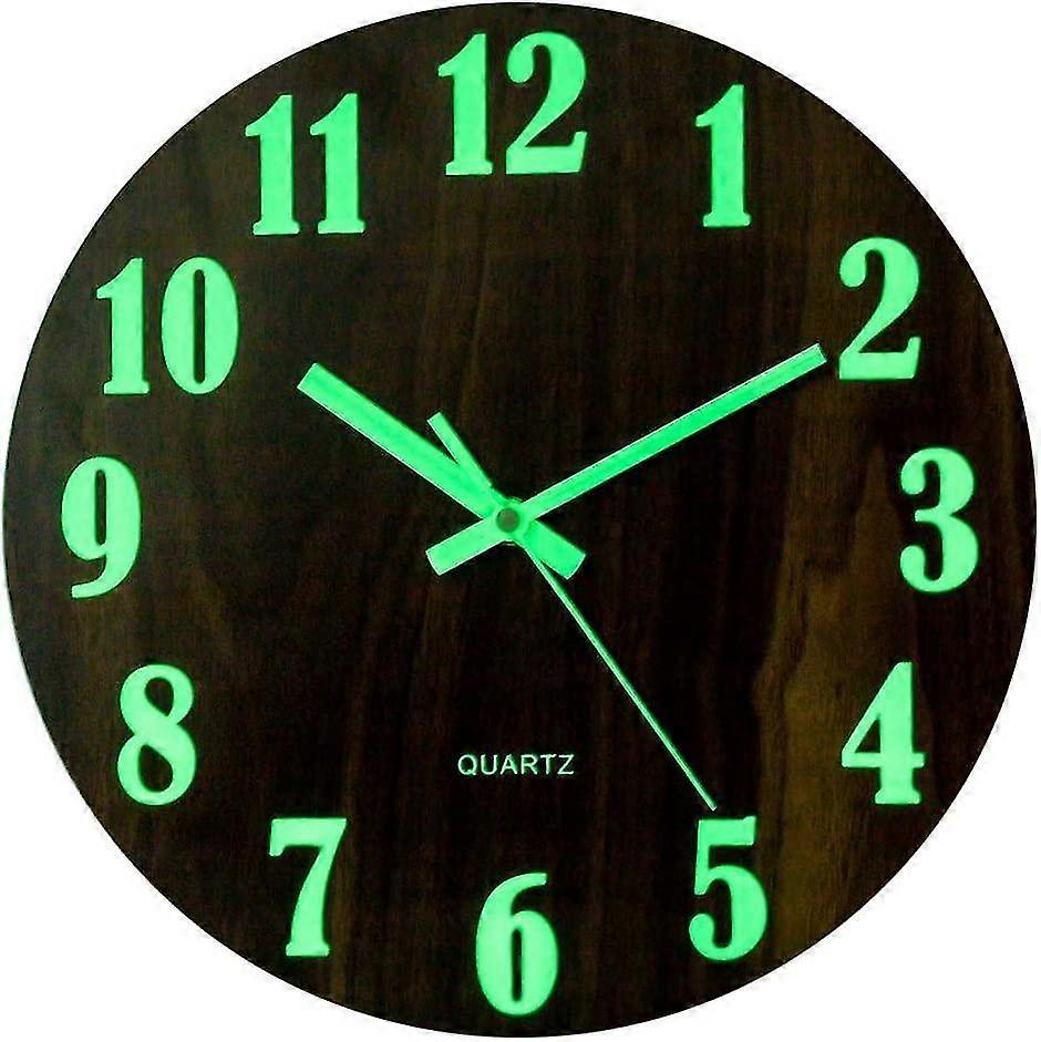 Luminous Wall Clock, Modern Decorative Silent Wall Clock, Large Dial With 30cm