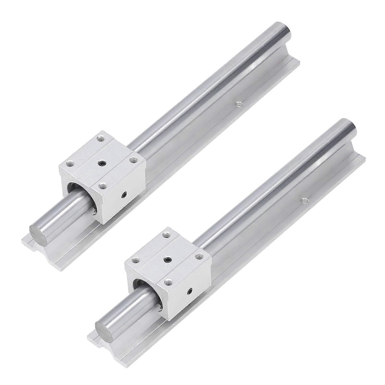 2Pcs Linear Rail Guide 300mm Motion Shaft Guideway CNC Parts with Slide Block SBR20
