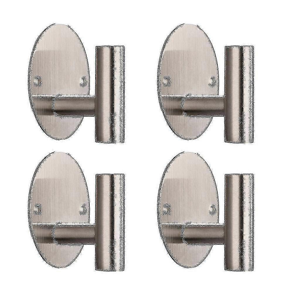Bath Towel Hook,stainless Steel Robe Towel Hook(silver)(4pcs )