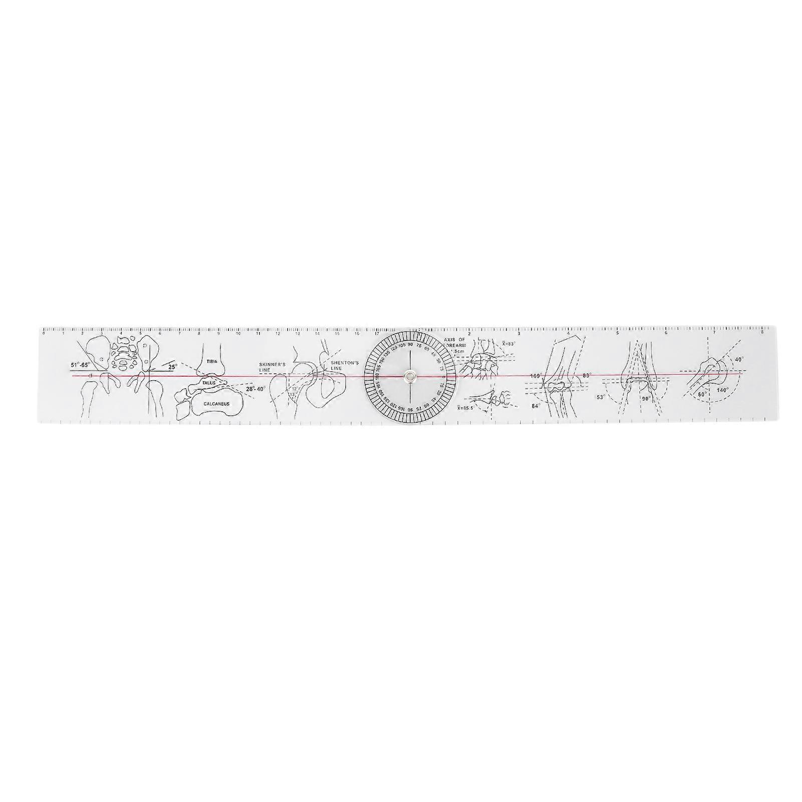 PVC Goniometer Angle Ruler 360 Degree Measure Joints Motion Range for ...