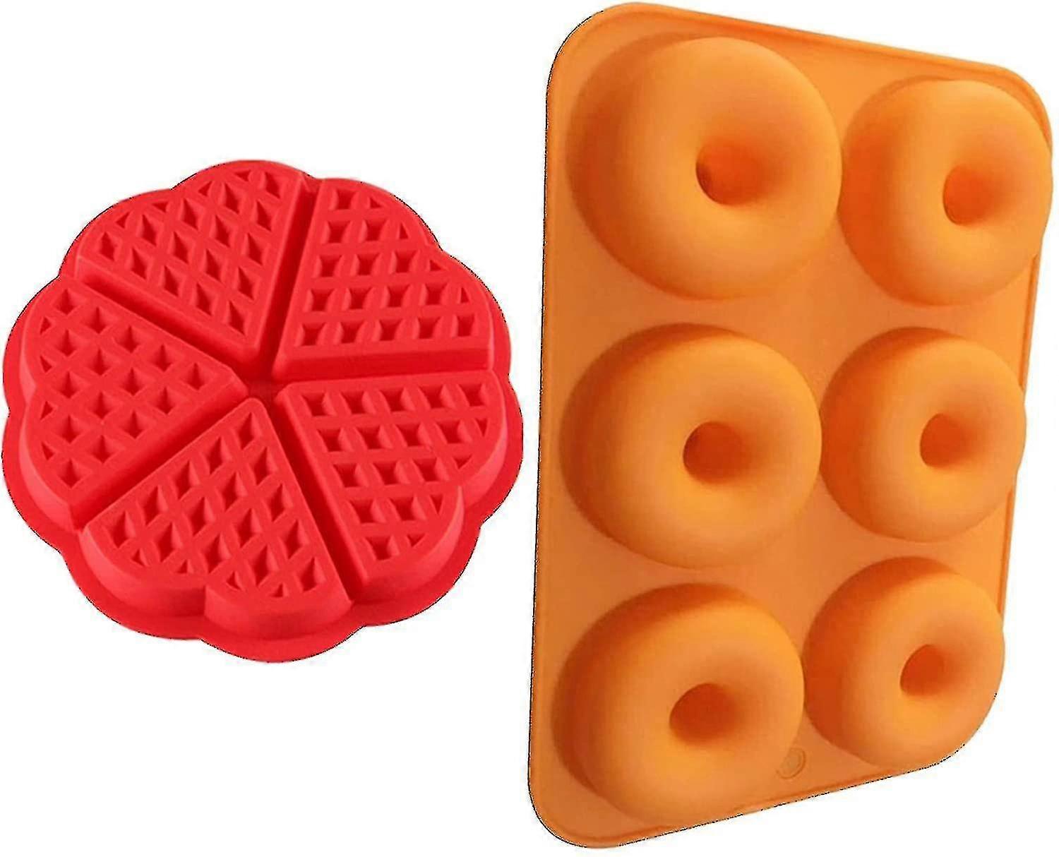 Sprouting Silicone Donut Molds And Waffle Mold Baking Mold Round Donut Molds