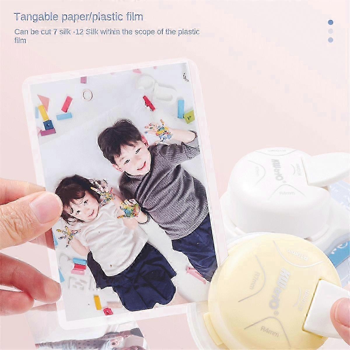 4 طريقة زاوية مستدير لكمة ، 4 مم ، 7 مم ، 10 مم 4 في 1 قاطع زاوية لصنع البطاقات ، صفح ، Cardstock F